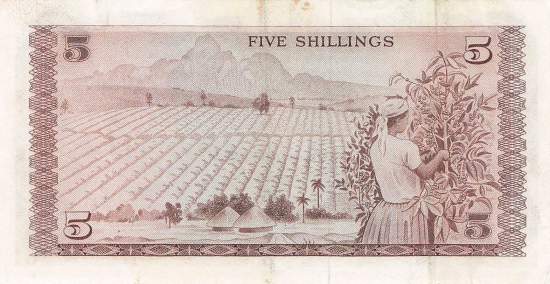 5 Shilingi 1969 p.6a